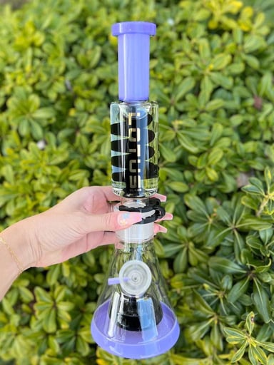 Preview pic of Lotus 14in Milky Purple Detachable Glycerin Beaker