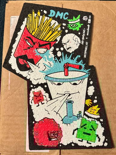 Preview pic of Aqua teen space cowboy double sided mat!