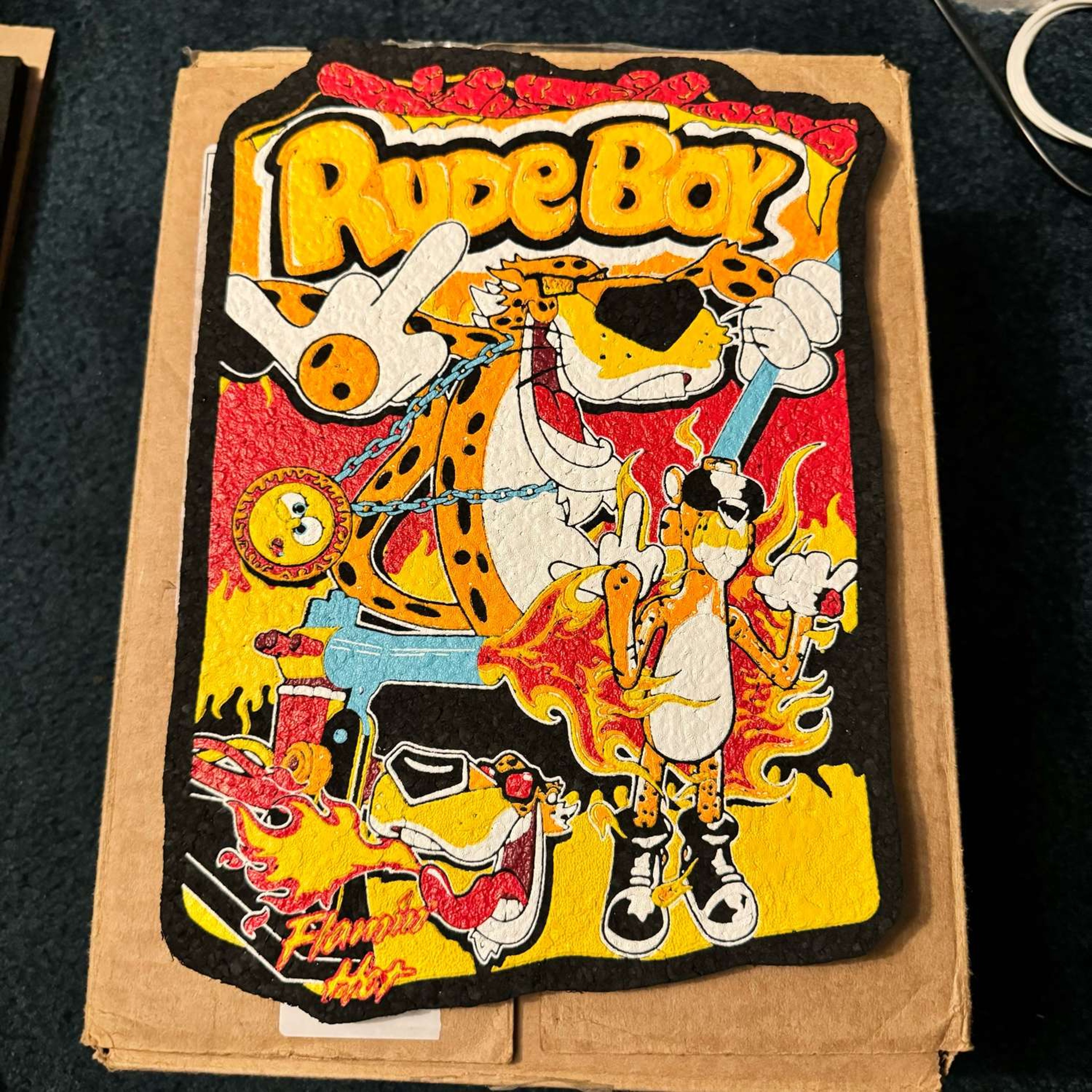 Preview pic of Rudeboy cheetos moodmat! By 74lands x hussle