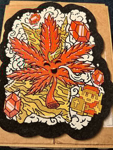 Preview pic of Orange korok leaf! Retro Zelda inspired by dmc