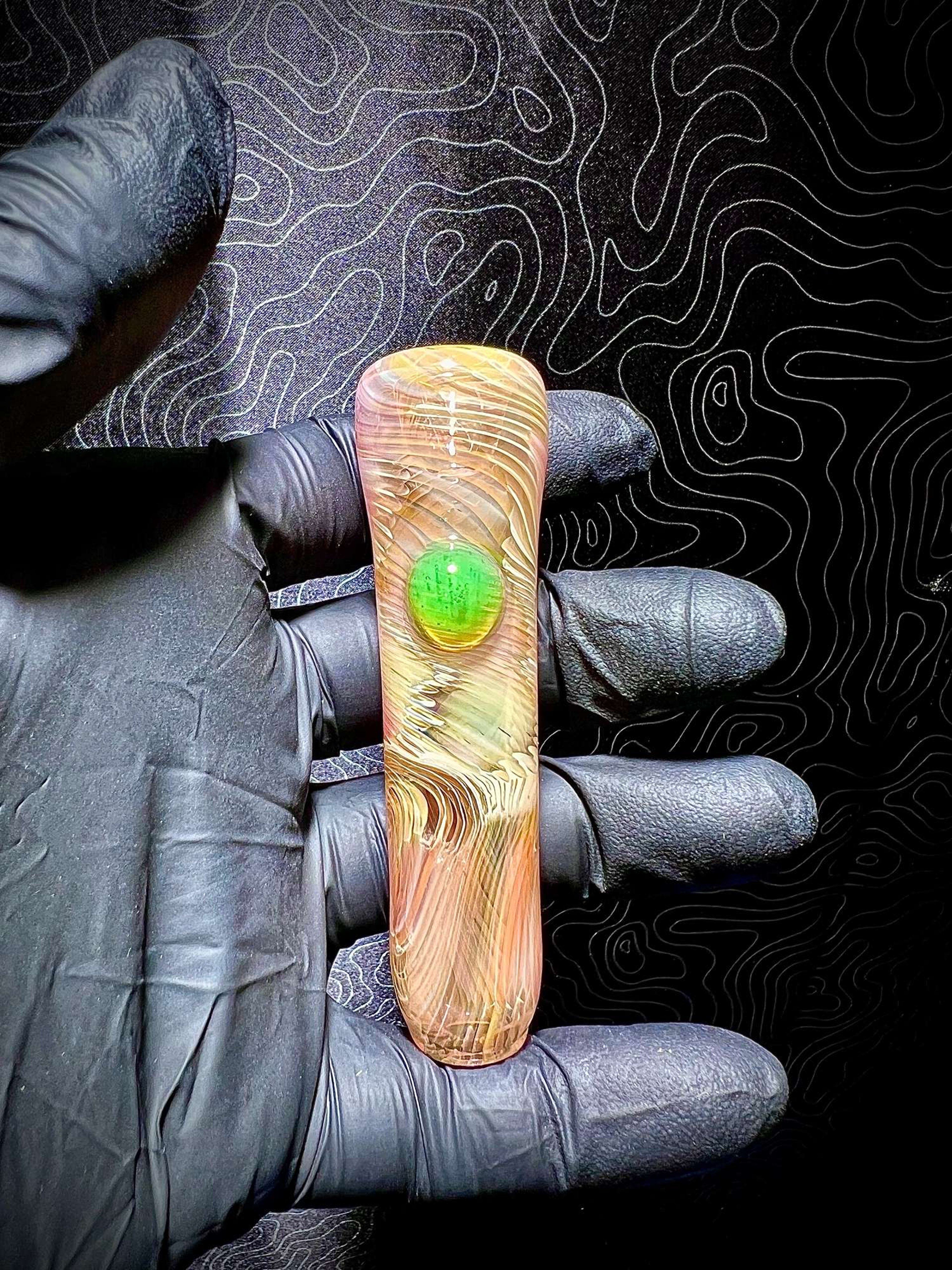 Psychedelic fumed chillum from Steven Stotts image 0