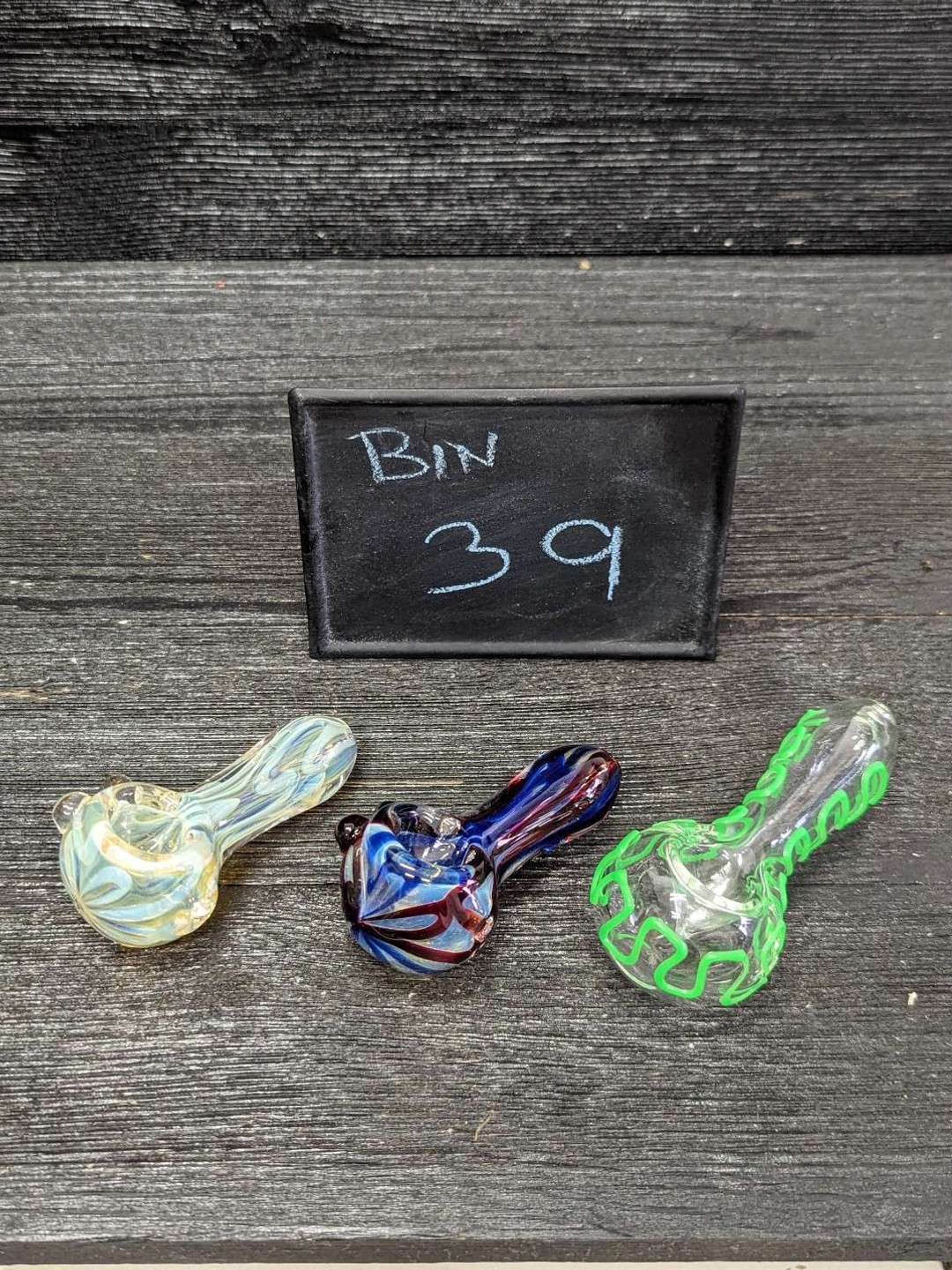 Set of 3 Glass Pipes image 0