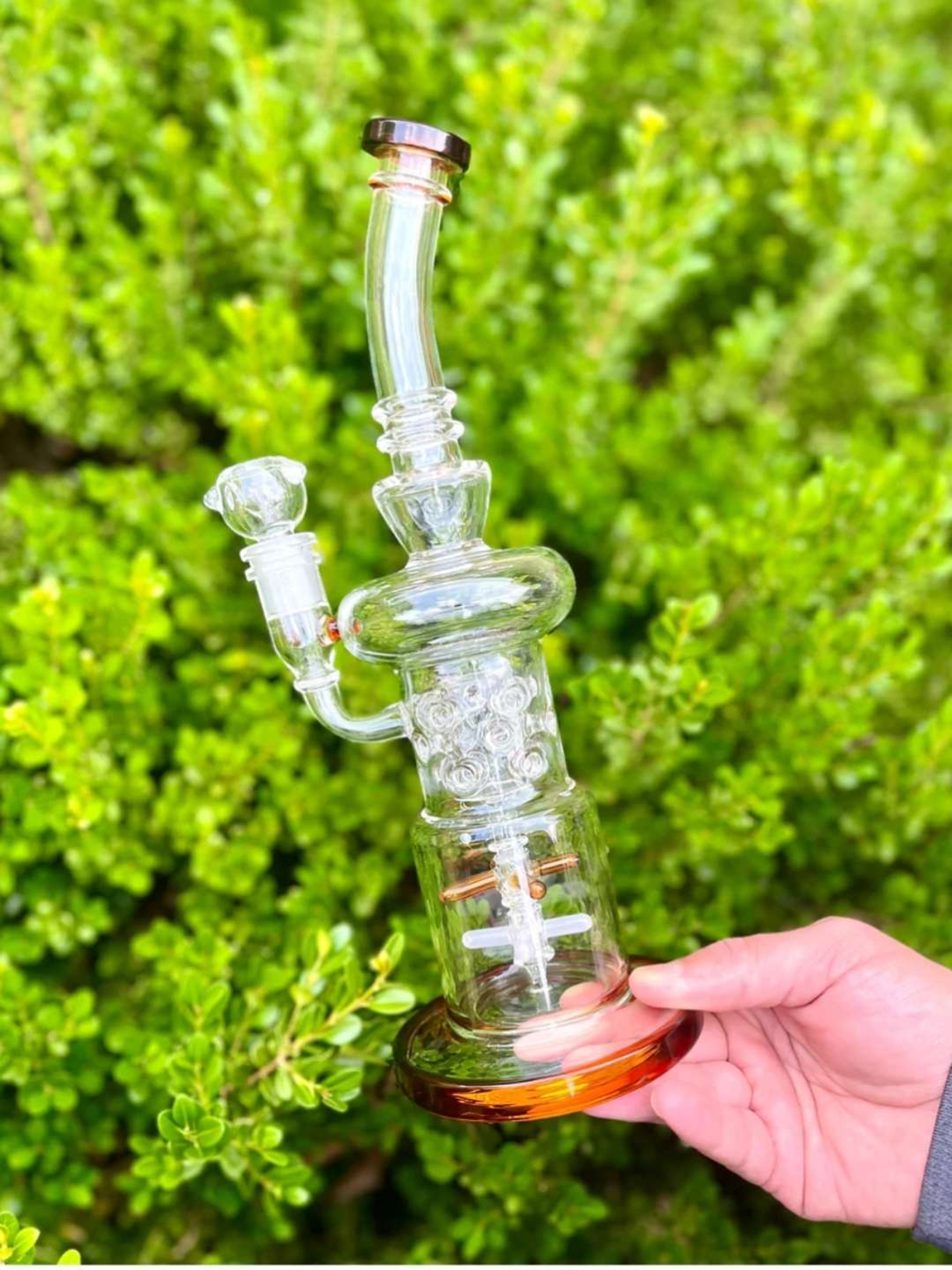 12″ Double Propeller Drum Water Pipe image 0
