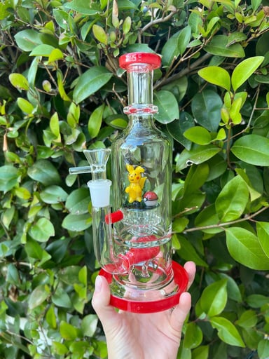 Preview pic of Venom 10 Inch Pikachu Double Perc Water Pipe