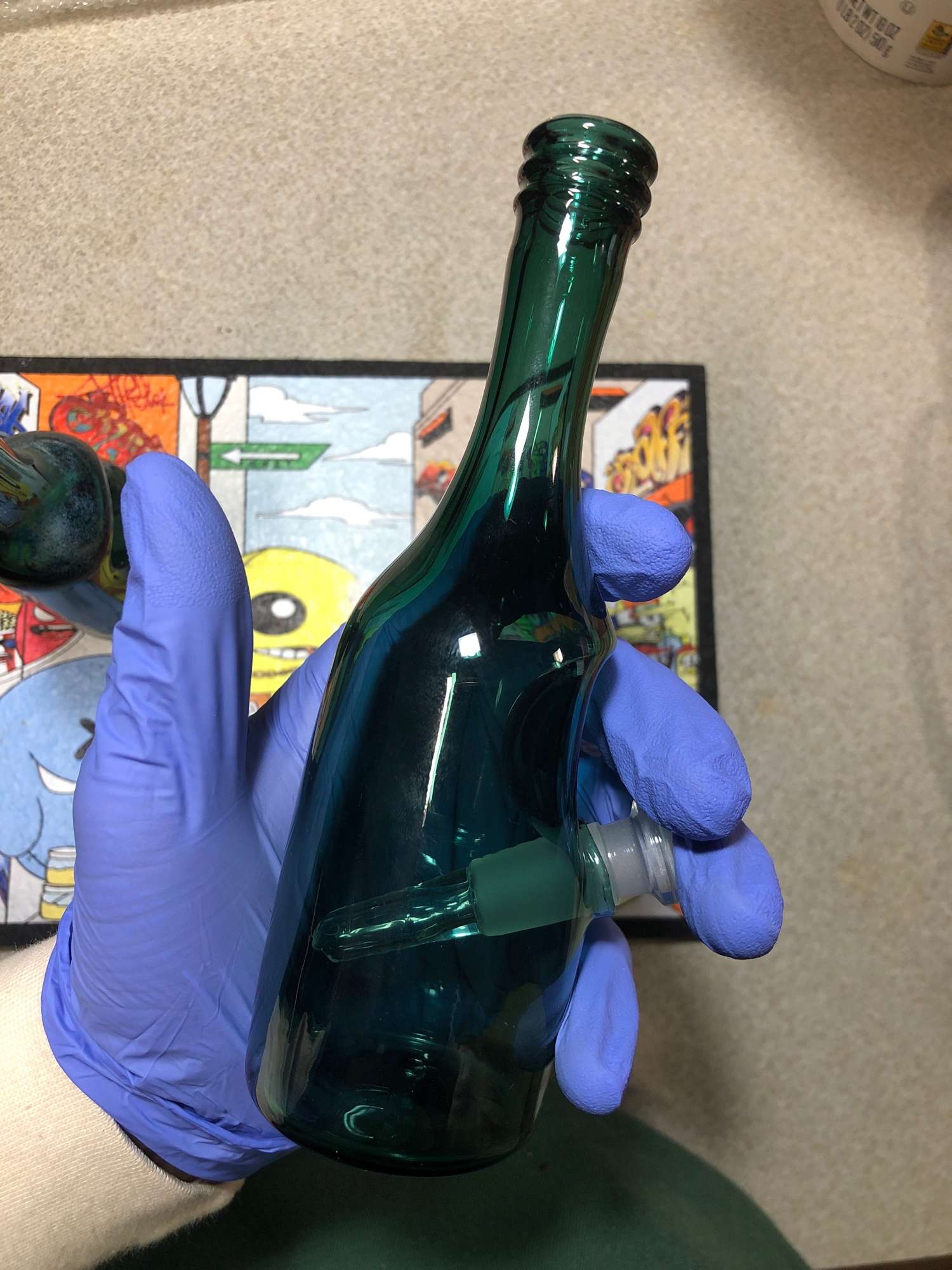 Preview pic of Saki bottle by CostaGlass #5