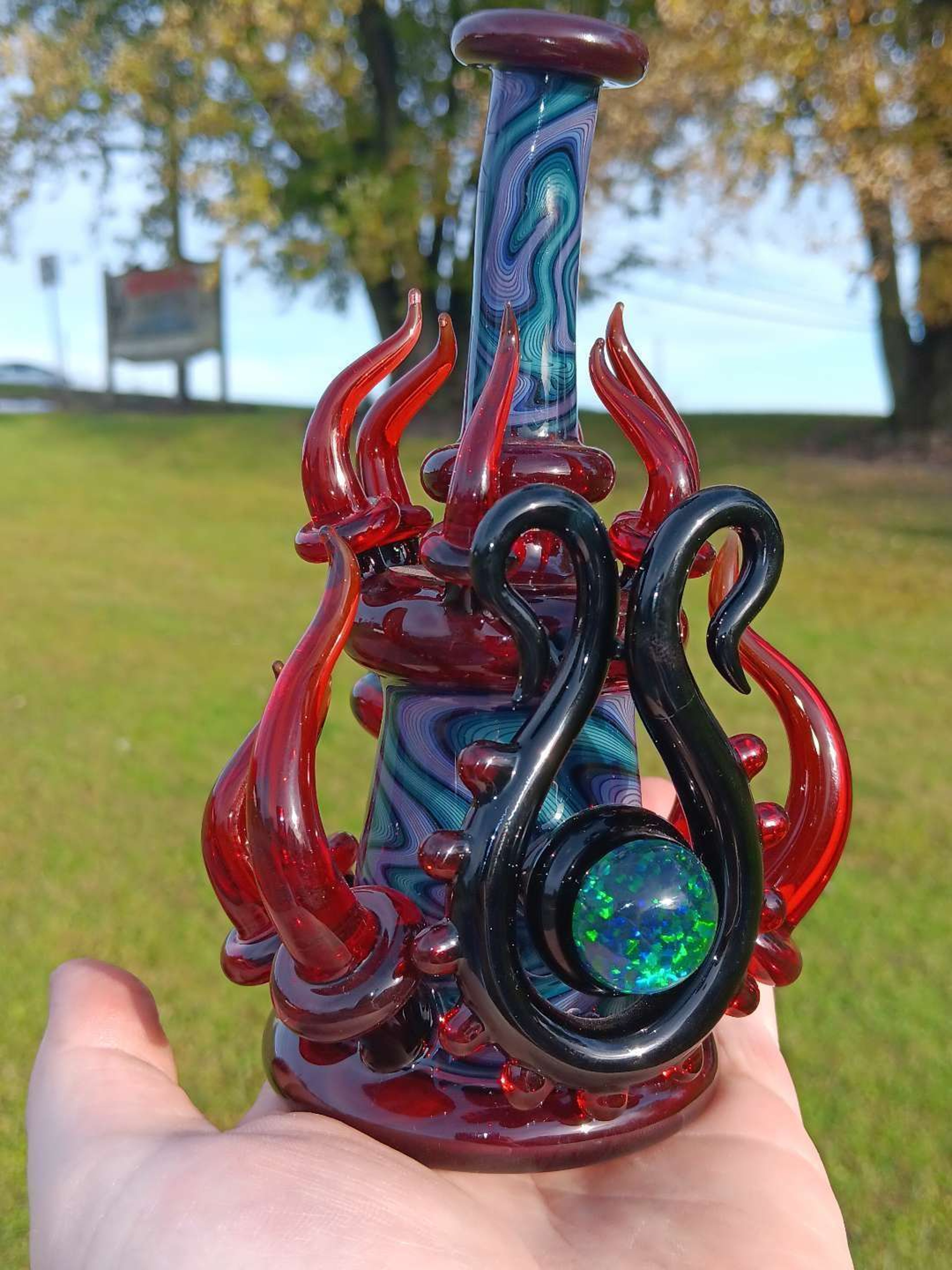 JDnace 14mm wigwag horned banger hanger image 0