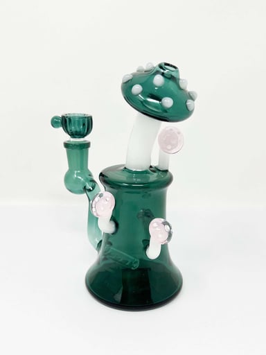 Preview pic of Jade Mushroom 8 Inch Water Pipe