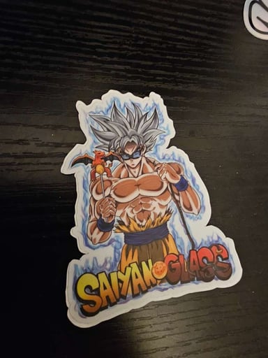 Preview pic of Saiyan glass sticker