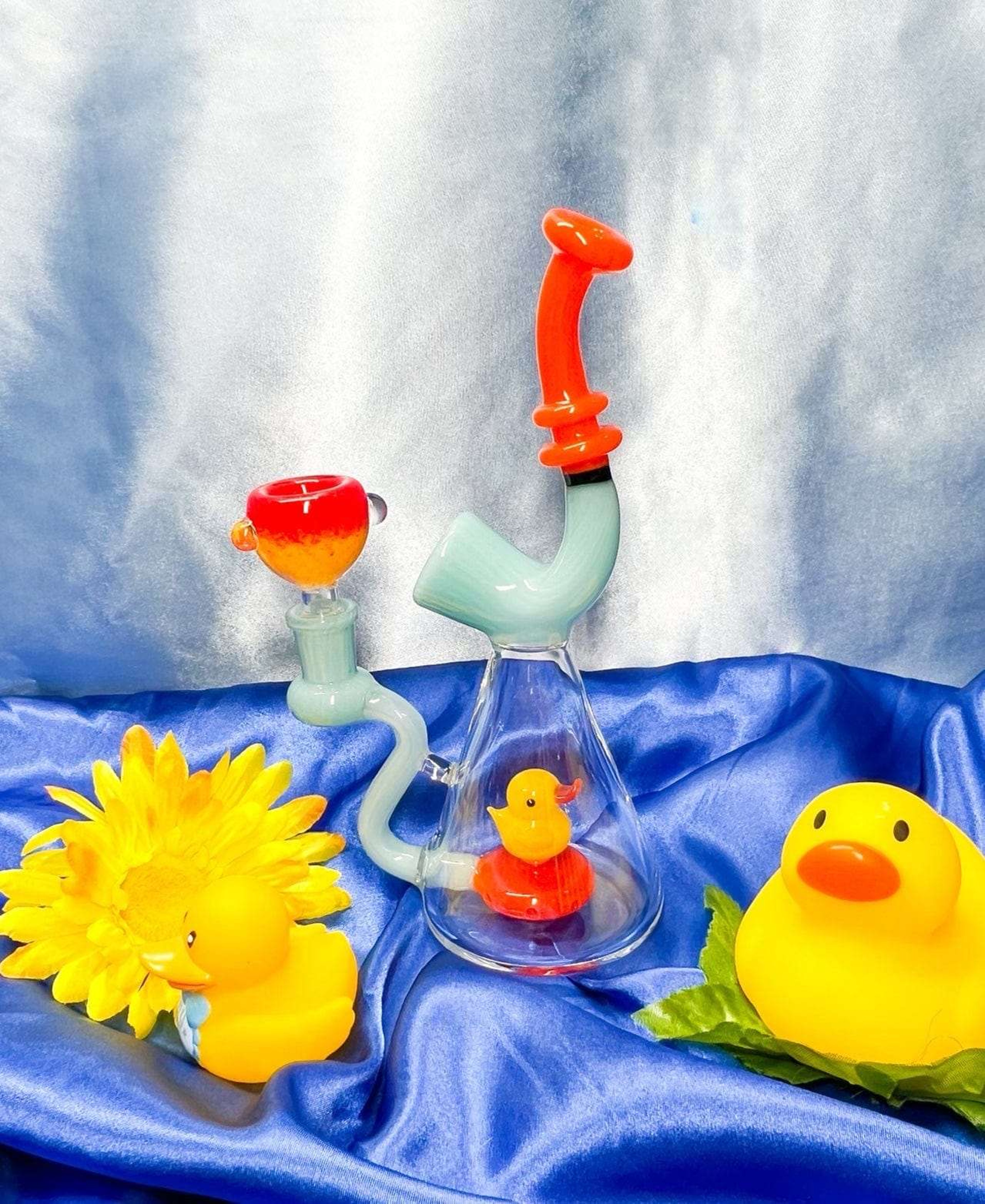 Little Ducky 9 Inch Water Pipe 2 Hole Perc image 0