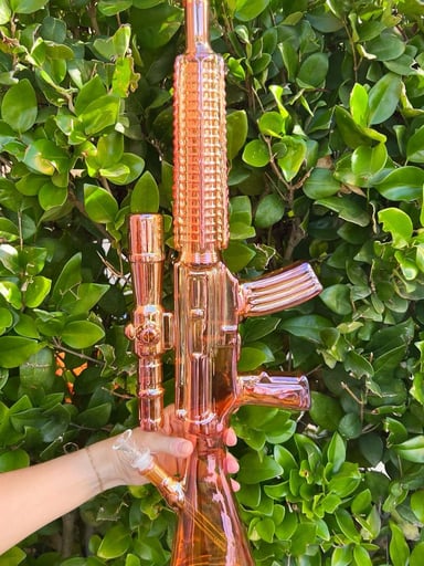 Preview pic of 24 Inch Copper Iridescent Rifle Water Pipe