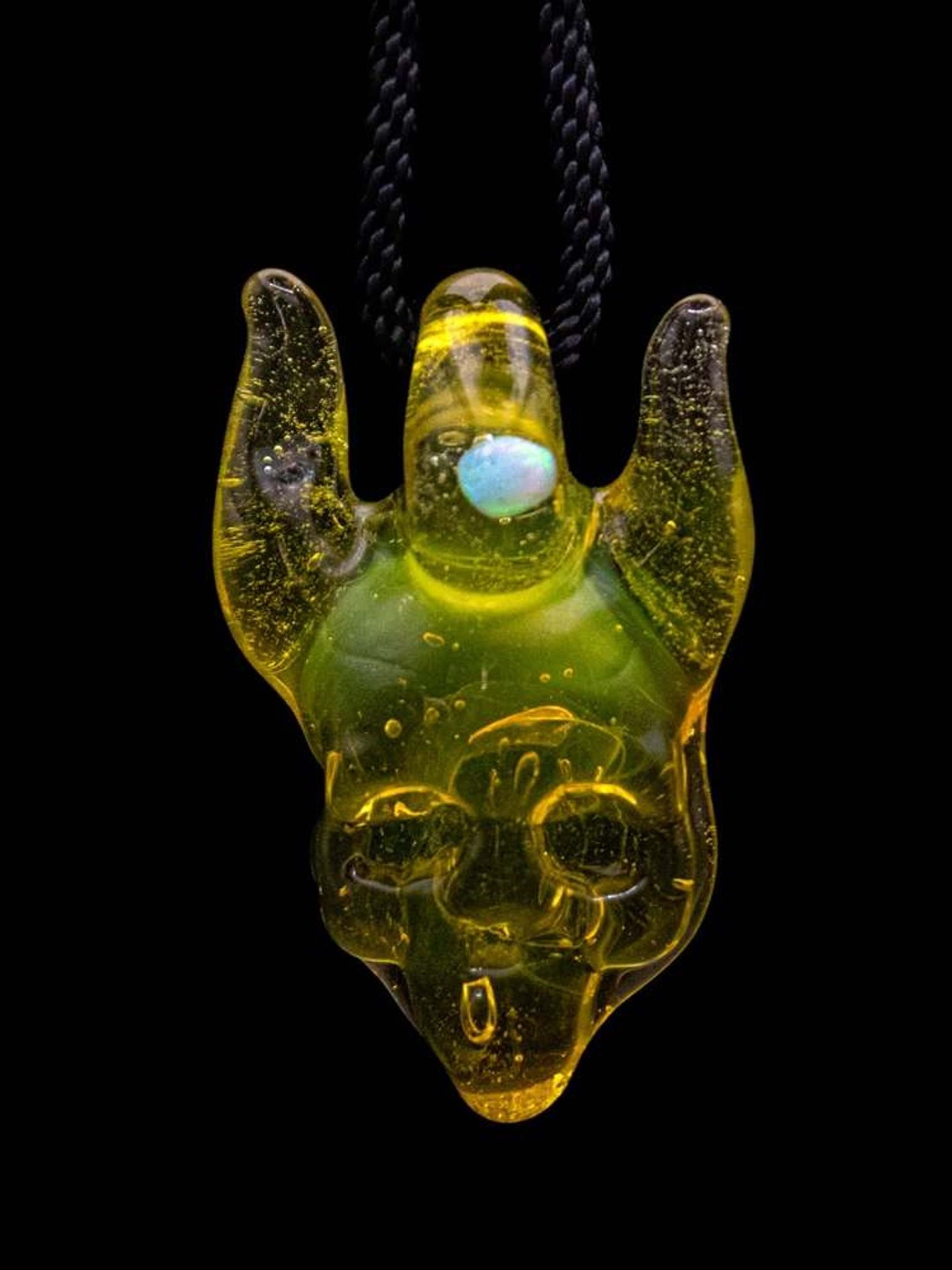 Demon skull with opal 01 image 0