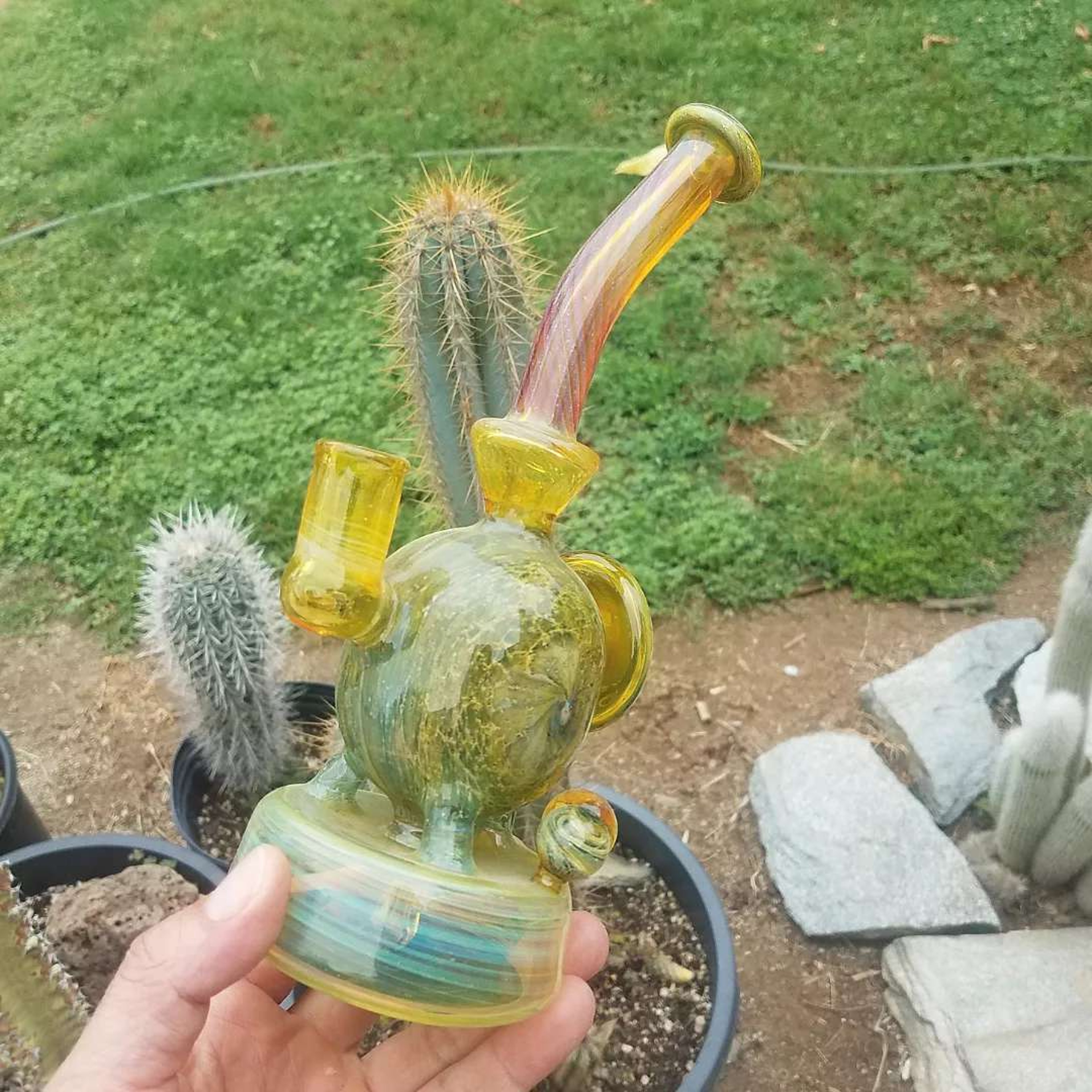 Preview pic of Tri uptake ball with micro crushed opal.