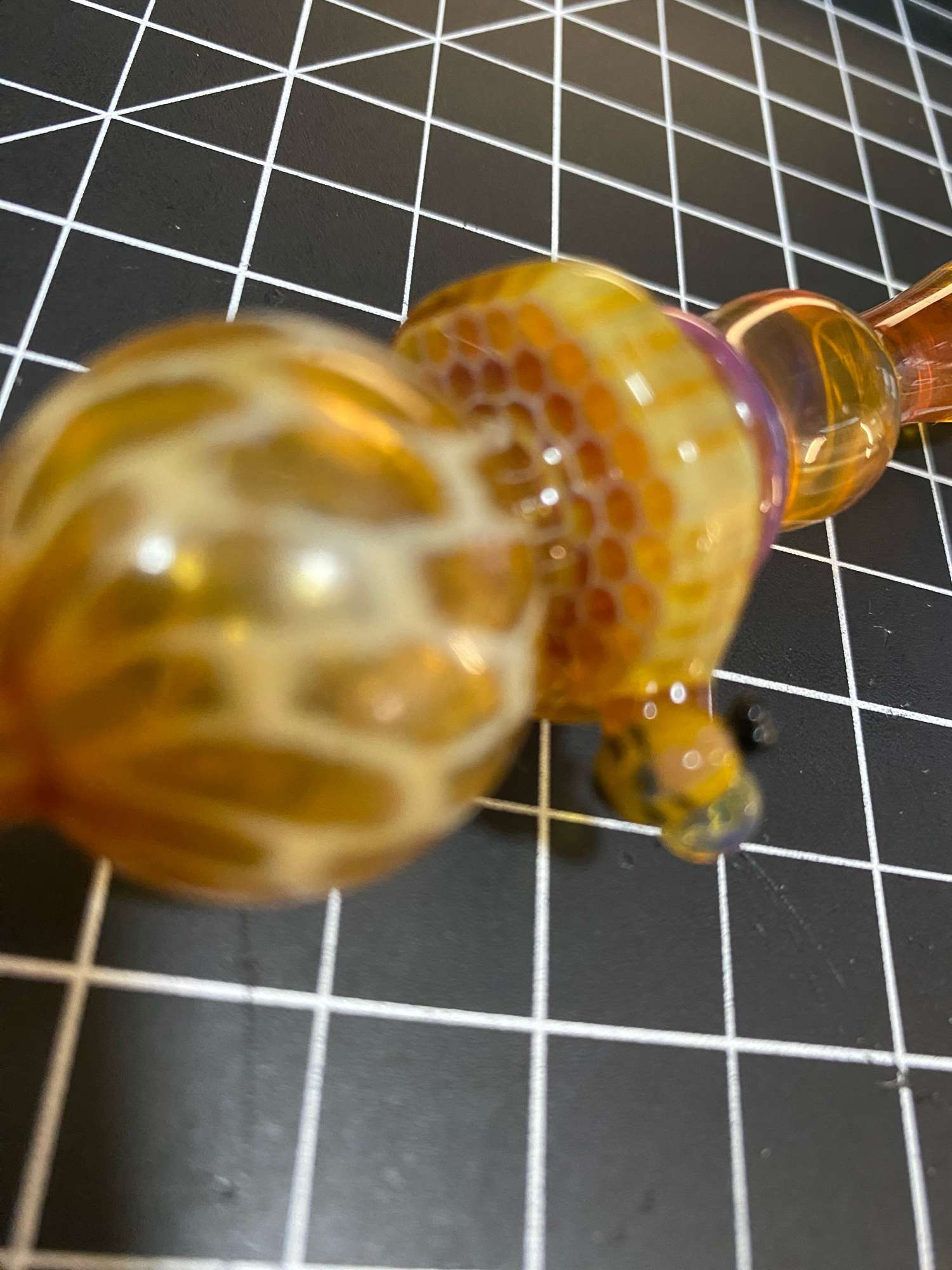 Joe P honeycomb Bubble Cap/Dabber image 0