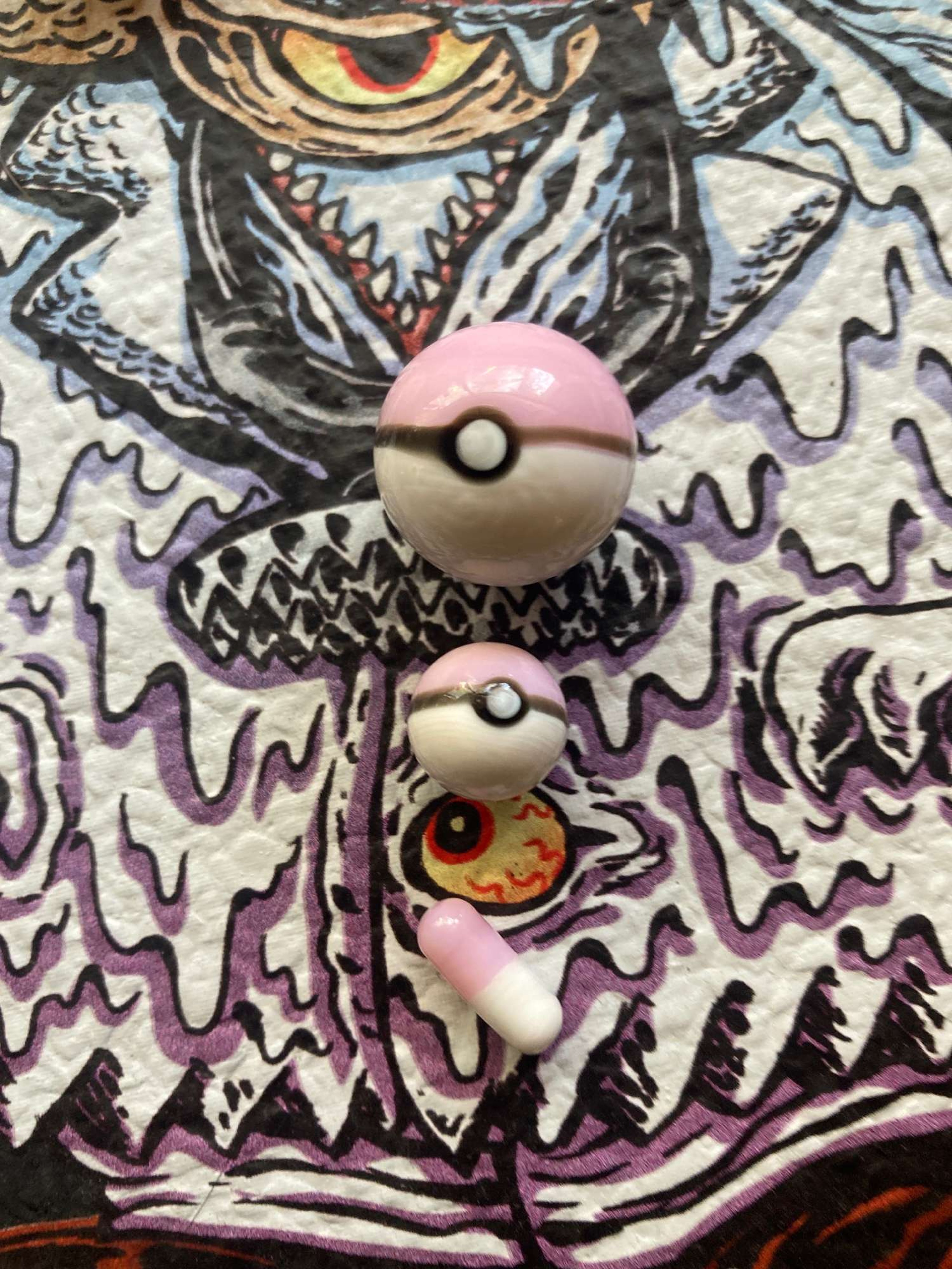 Pink poke ball slurper set image 0