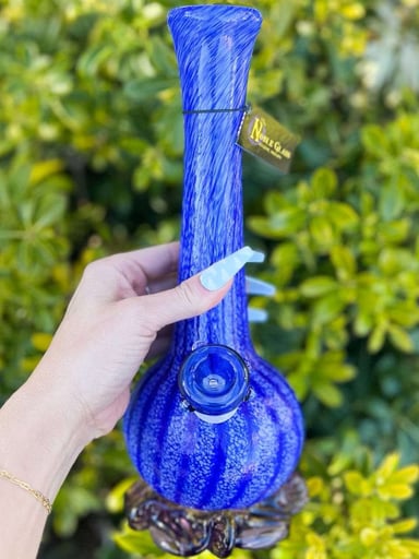 Preview pic of Noble Glass Blueberry Violet 12 Inch Beaker