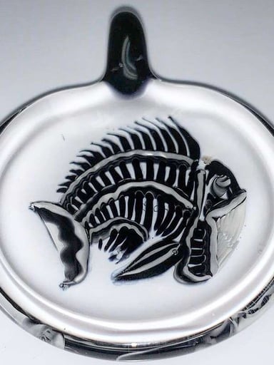 Preview pic of Buck Glass Angler Fish Pendant