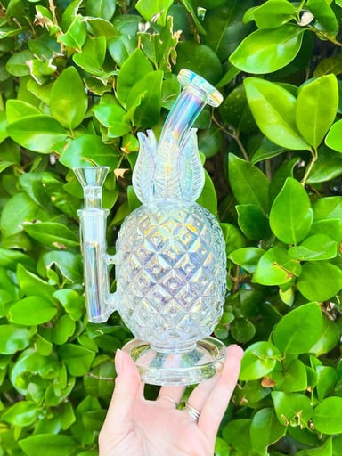 Preview pic of Iridescent Pineapple 8 Inch Water Pipe