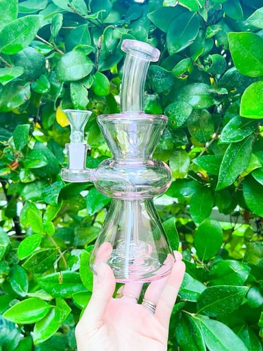 Preview pic of Pink 8 Inch Showerhead Perc Water Pipe