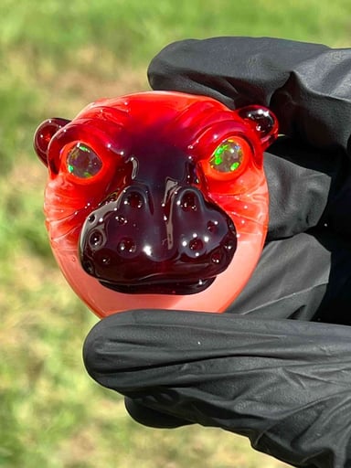 Preview pic of Brand New Crux Glass Hippo Pendants!