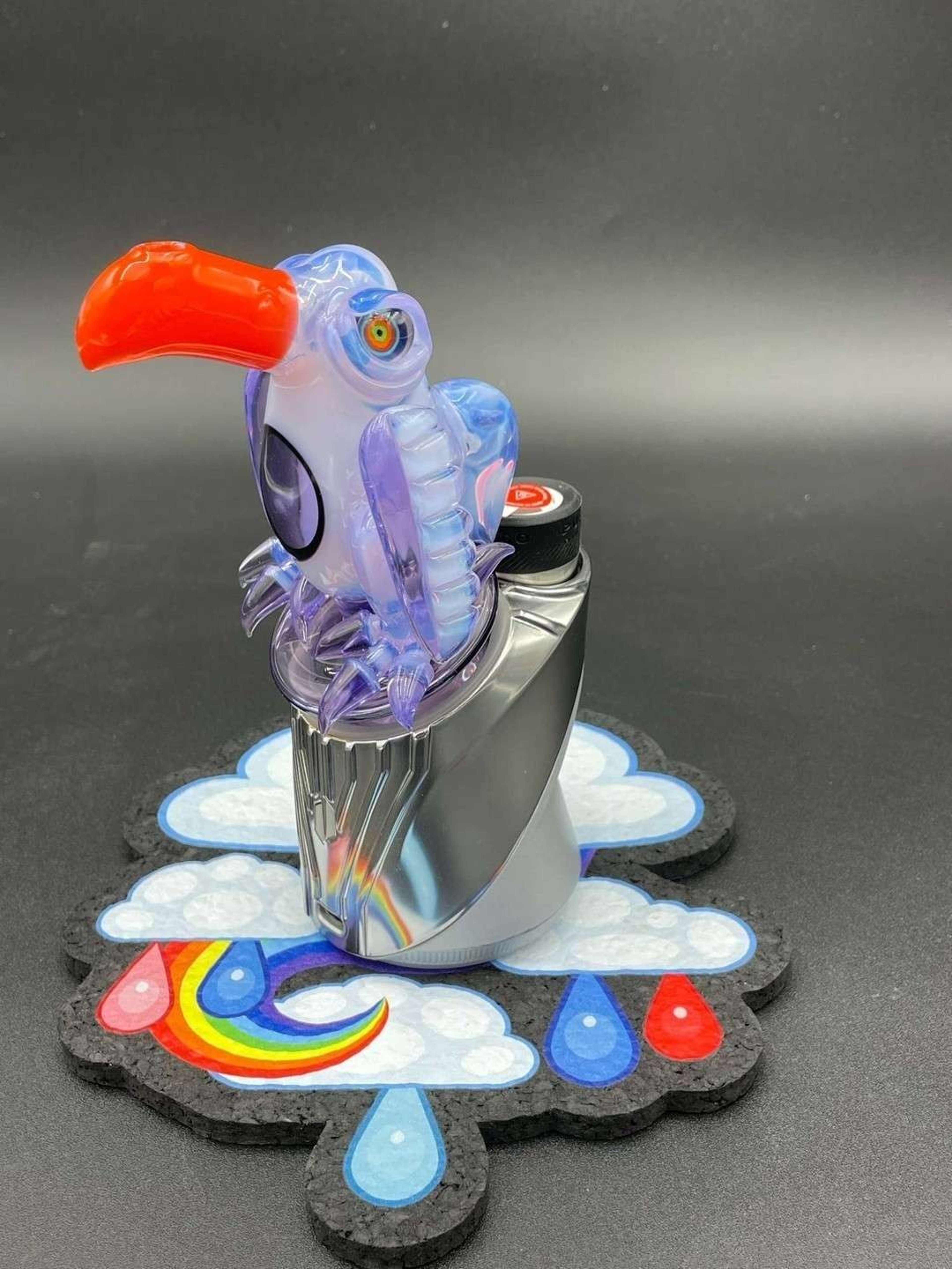 Preview pic of Rj glass puffco penguin 🐧  heady top with no puffco just top  (2023)(BRAND NEW)) puffco no