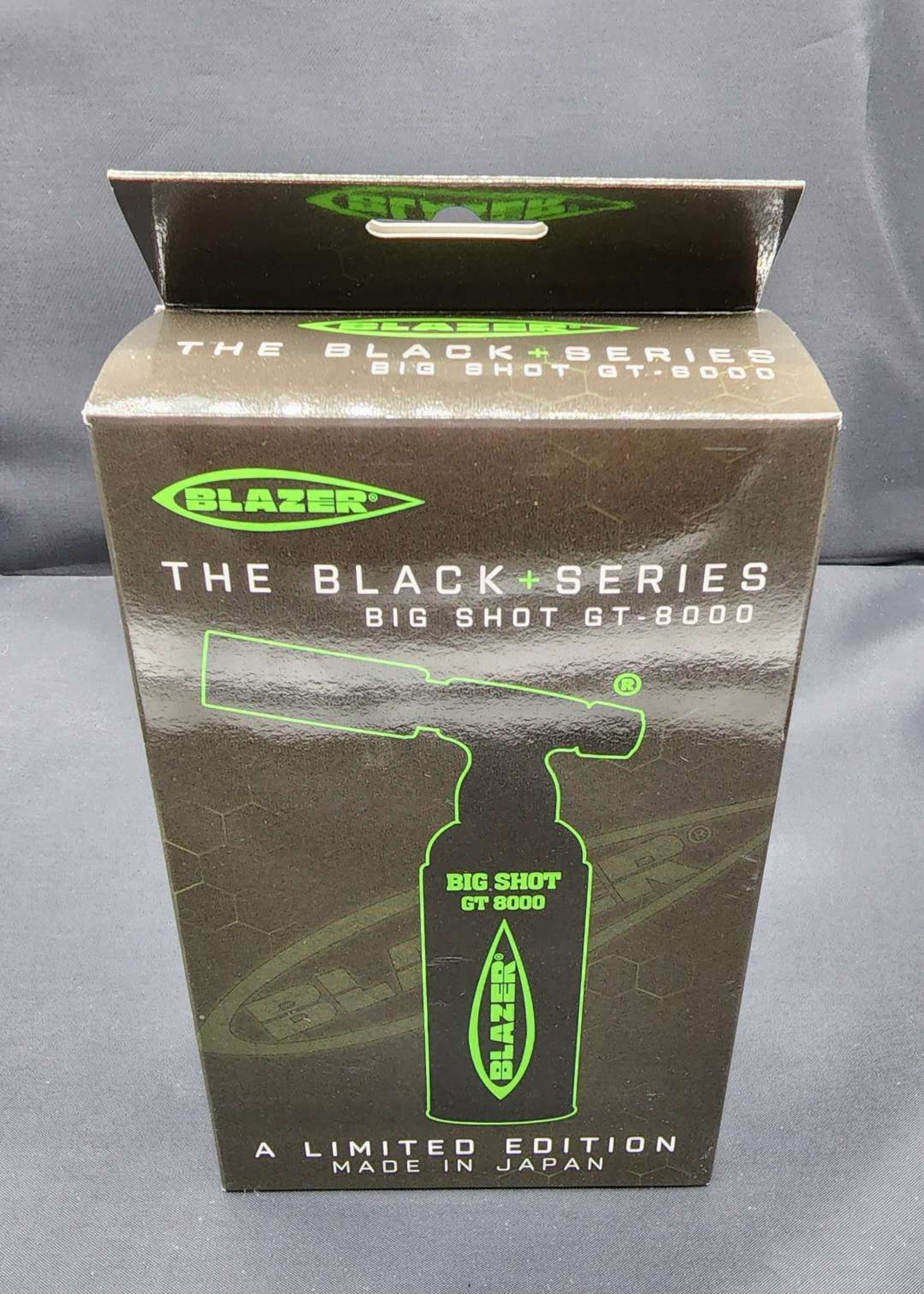 BLAZER Big Shot GT8000 torch - limited edition black series w/ green labels - includes black blazer nozzle guard image 0