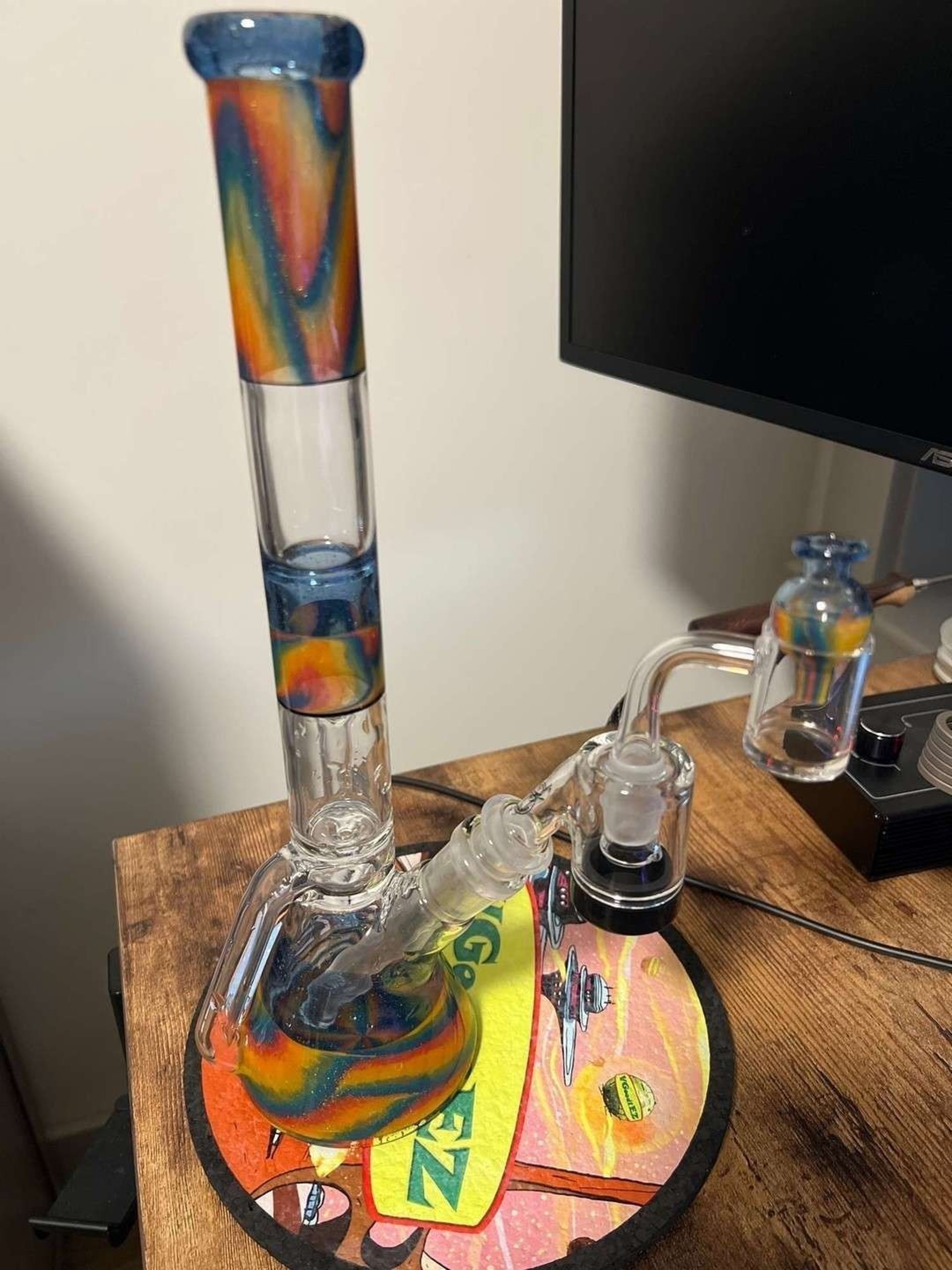 Jeff Glassart Recycler Bong image 0