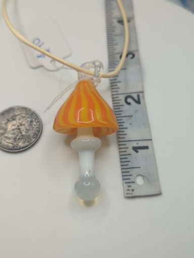 Preview pic of Yellow and orange mushroom pendant