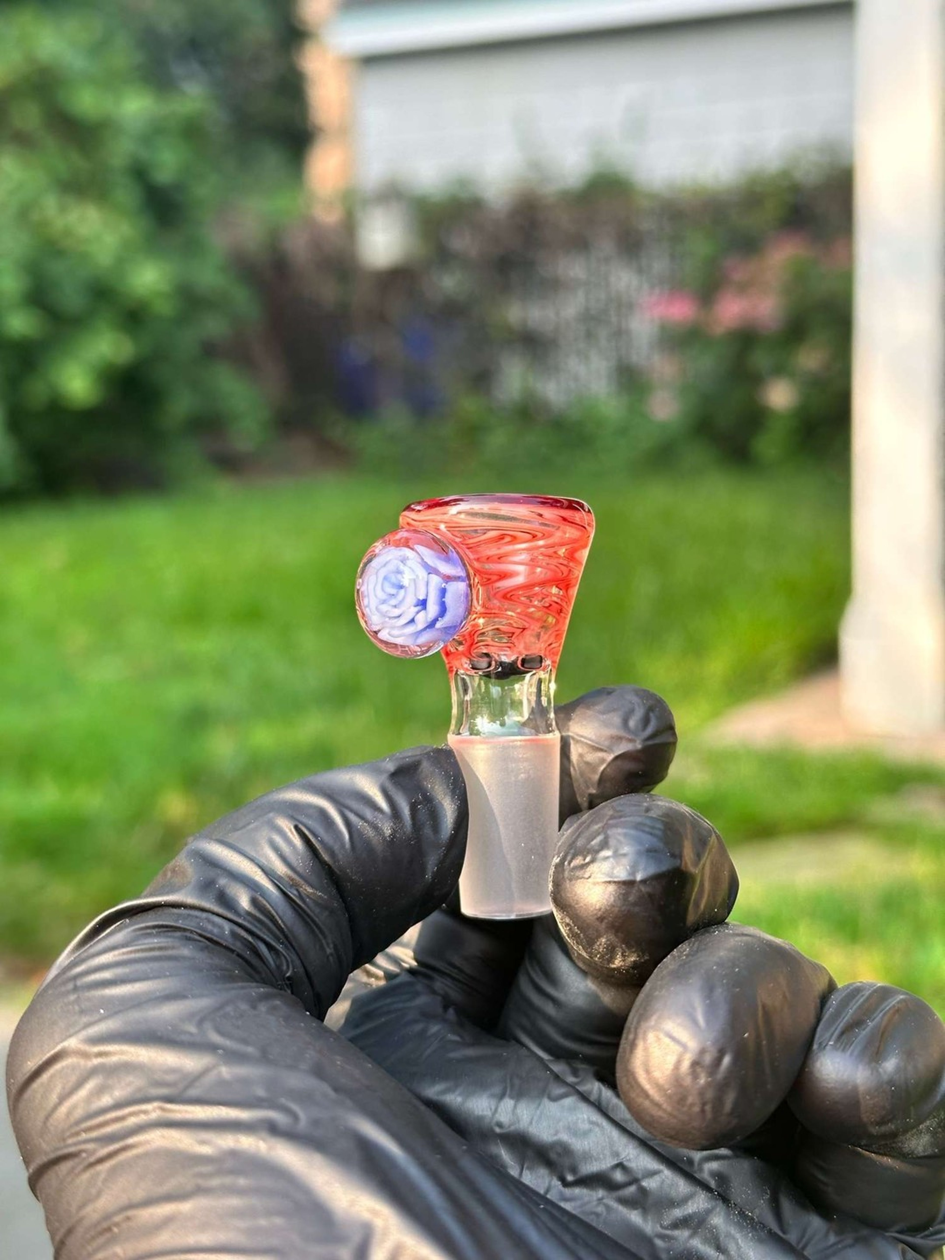 *HOLIDAY SALE* Hyperfocusglass Flower Implosion Handle Slides image 0