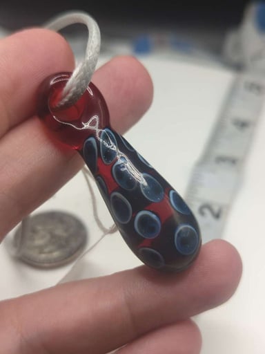 Preview pic of Pomegranate dotstack pendy 