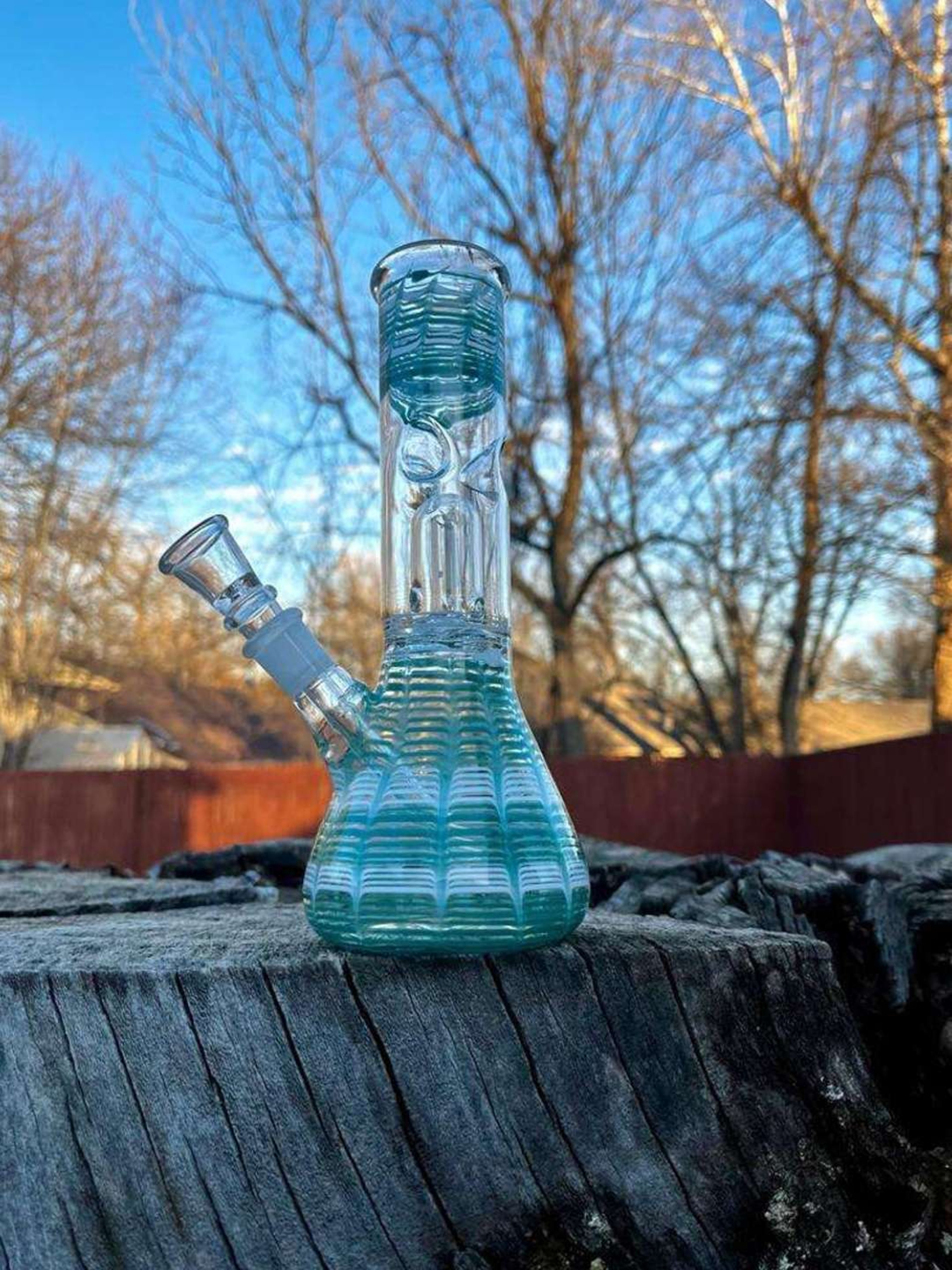 7" Glass Bong Beaker Rig image 0