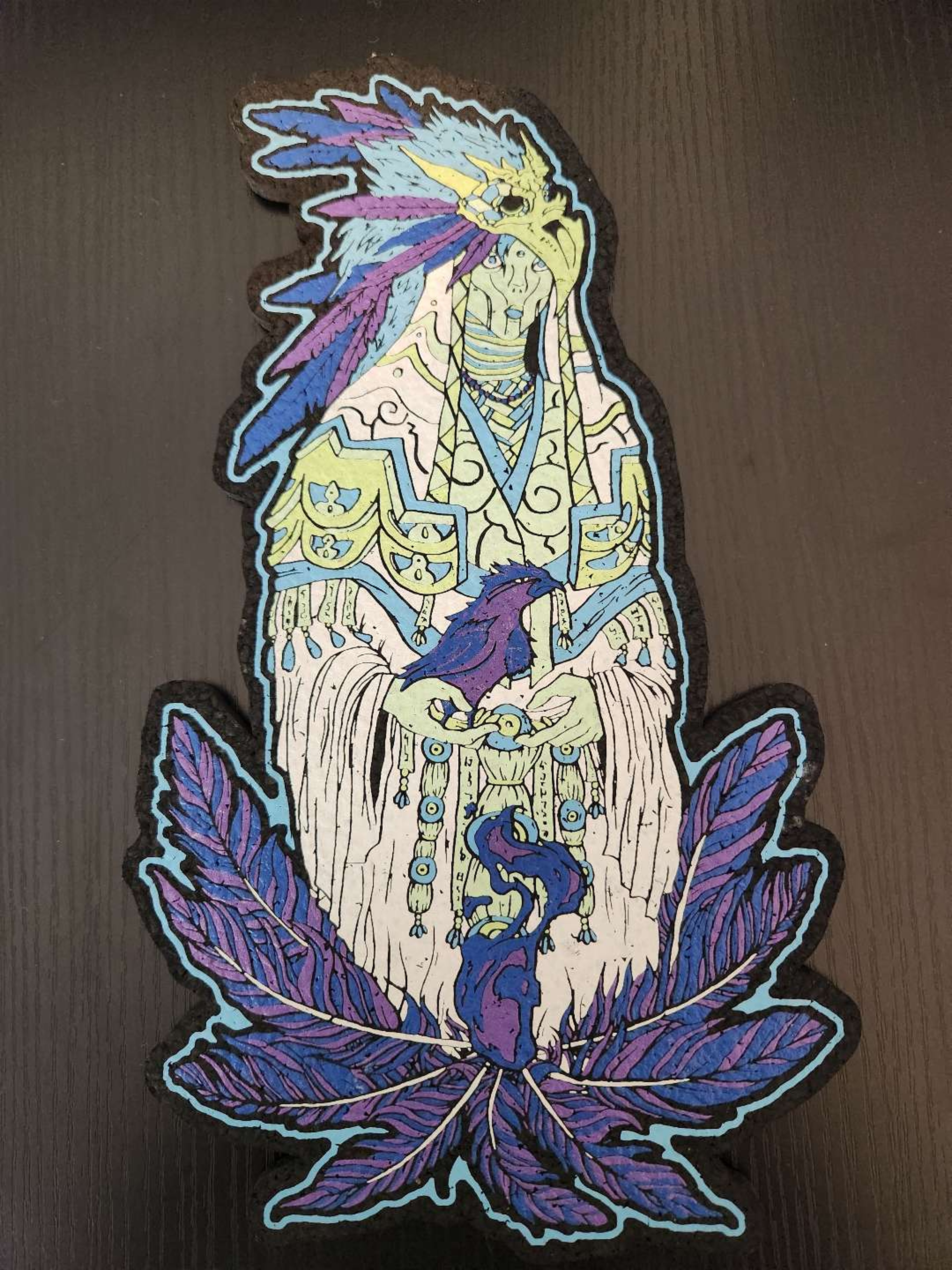 Preview pic of [BLACK FRIDAY] Limited Edition UV Violet Raven Moodmat