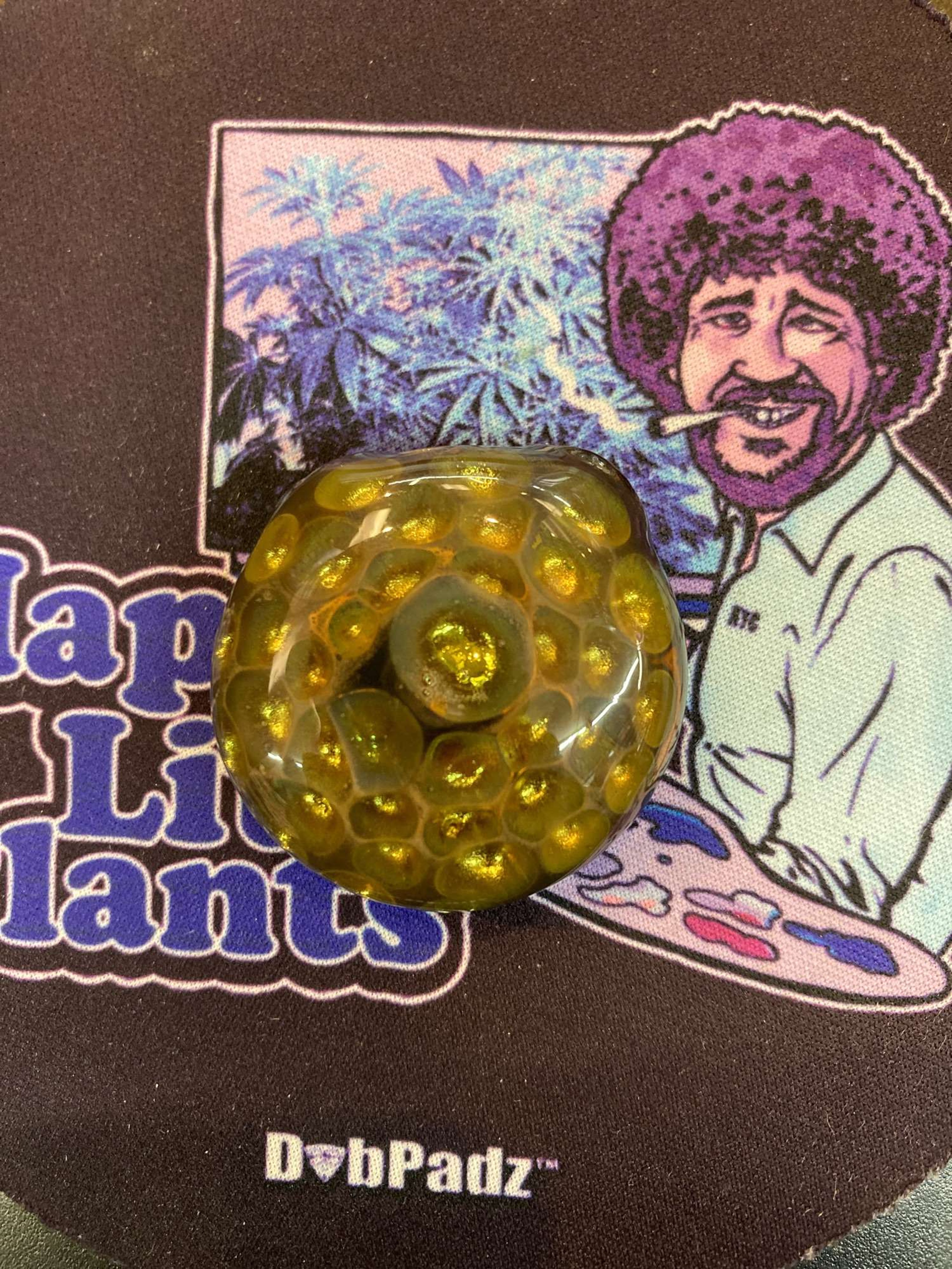 Gold fumed hollow disc image 0
