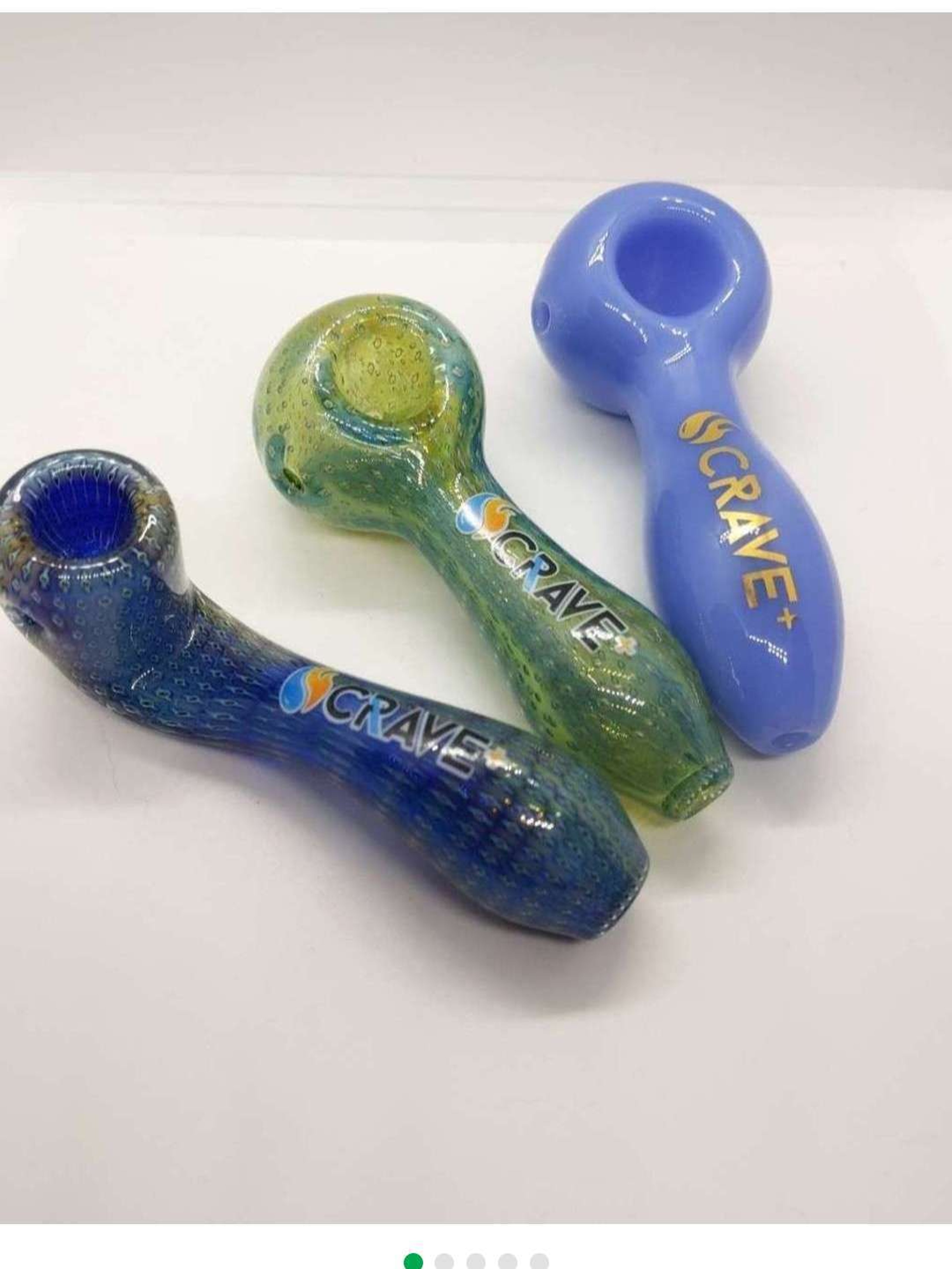 Set of 3 Crave Logo Pipes. Two Spoons, One Sherlock. $30 shipped!!! image 0