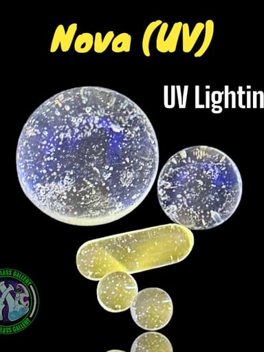 Preview pic of Daniel's Glass Art - 5-Piece Slurper Set (Nova UV)