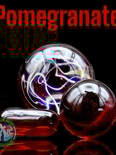 Preview pic of Garga Melt Glass - Scribble Tech Slurper Set (Pomegranate)