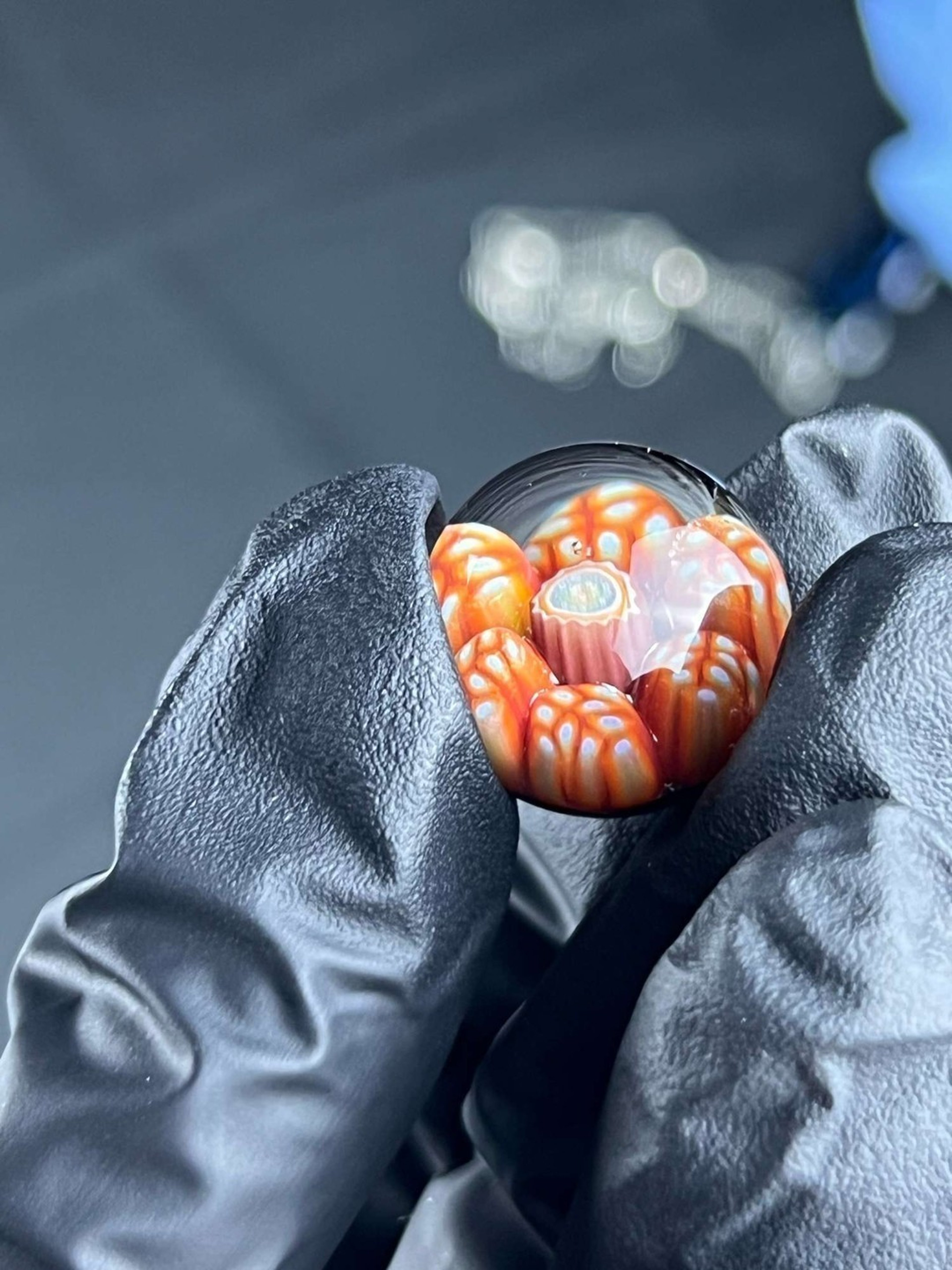 TWO Jeffheathbar marbles! Blue/Orange BLACK FRIDAY DEAL image 0