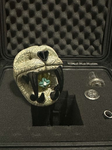 Preview pic of Pinkybrewtz & Trevymetal Aztec Jaguar Head Collab