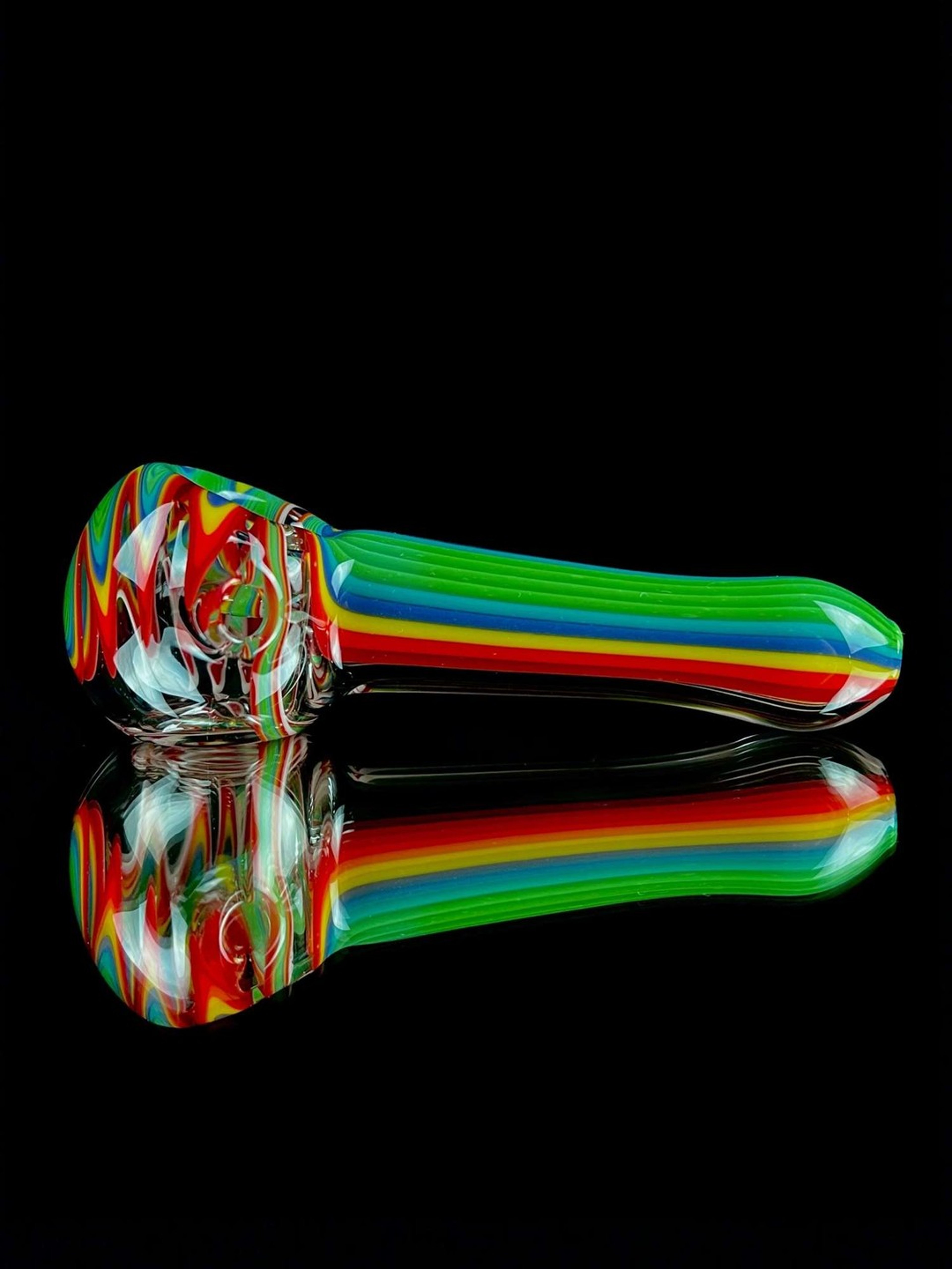Rainbow spoon by Zen Glass Studio image 0