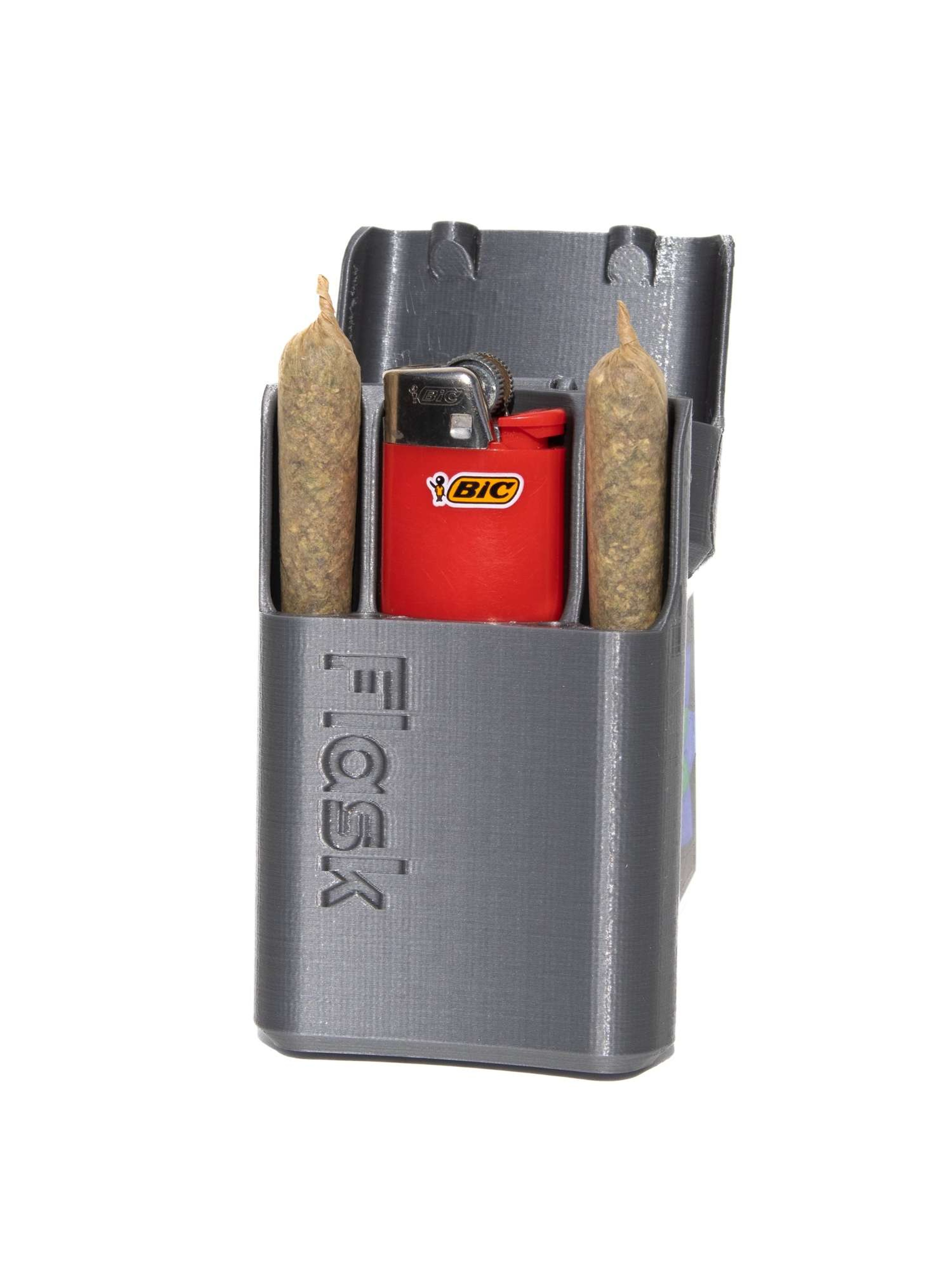 Preview pic of Stash Flask - Sleek Joint and Lighter Holder 