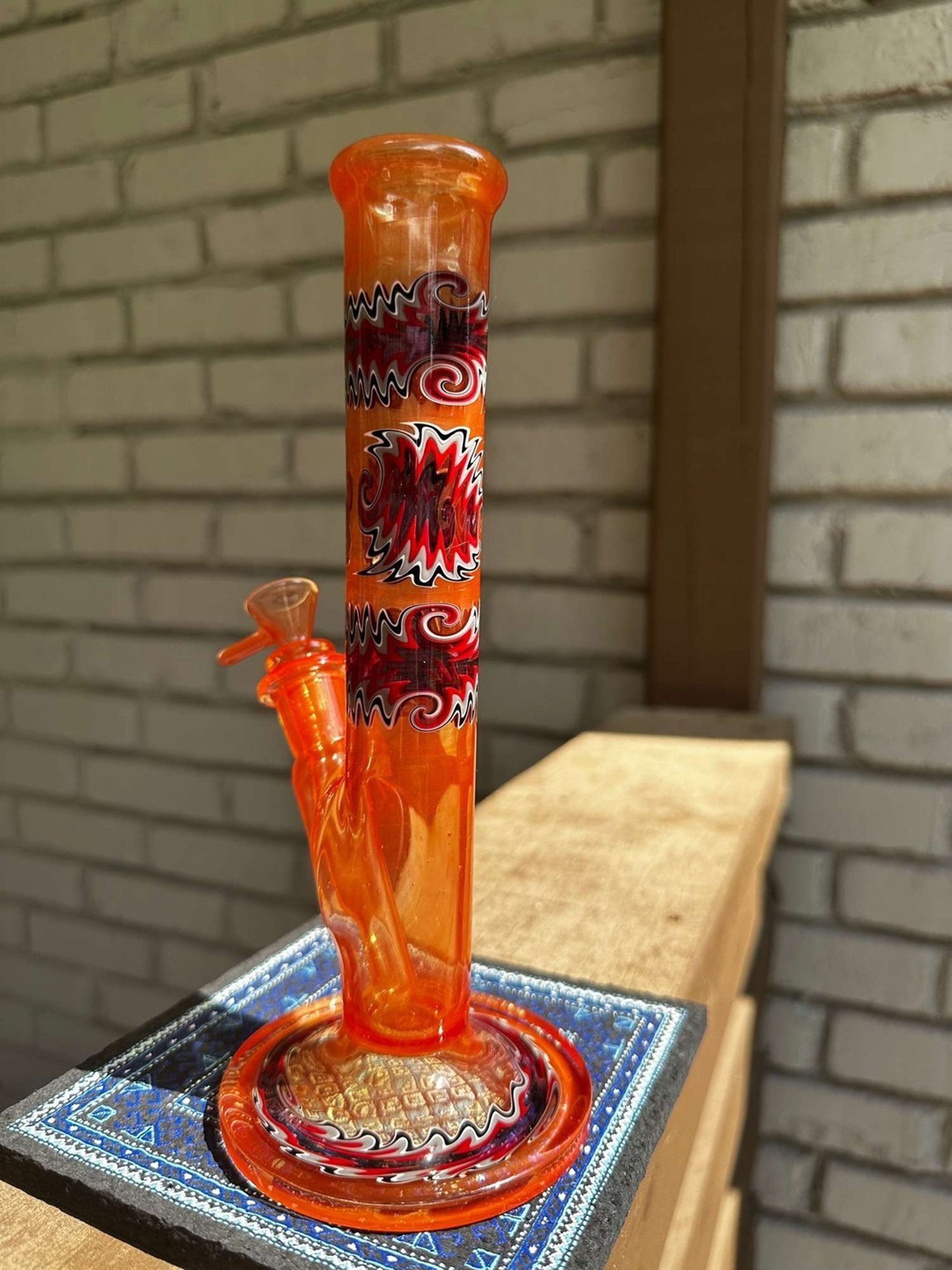 Preview pic of Dawnk Glass Wig-Wag Straight Tube