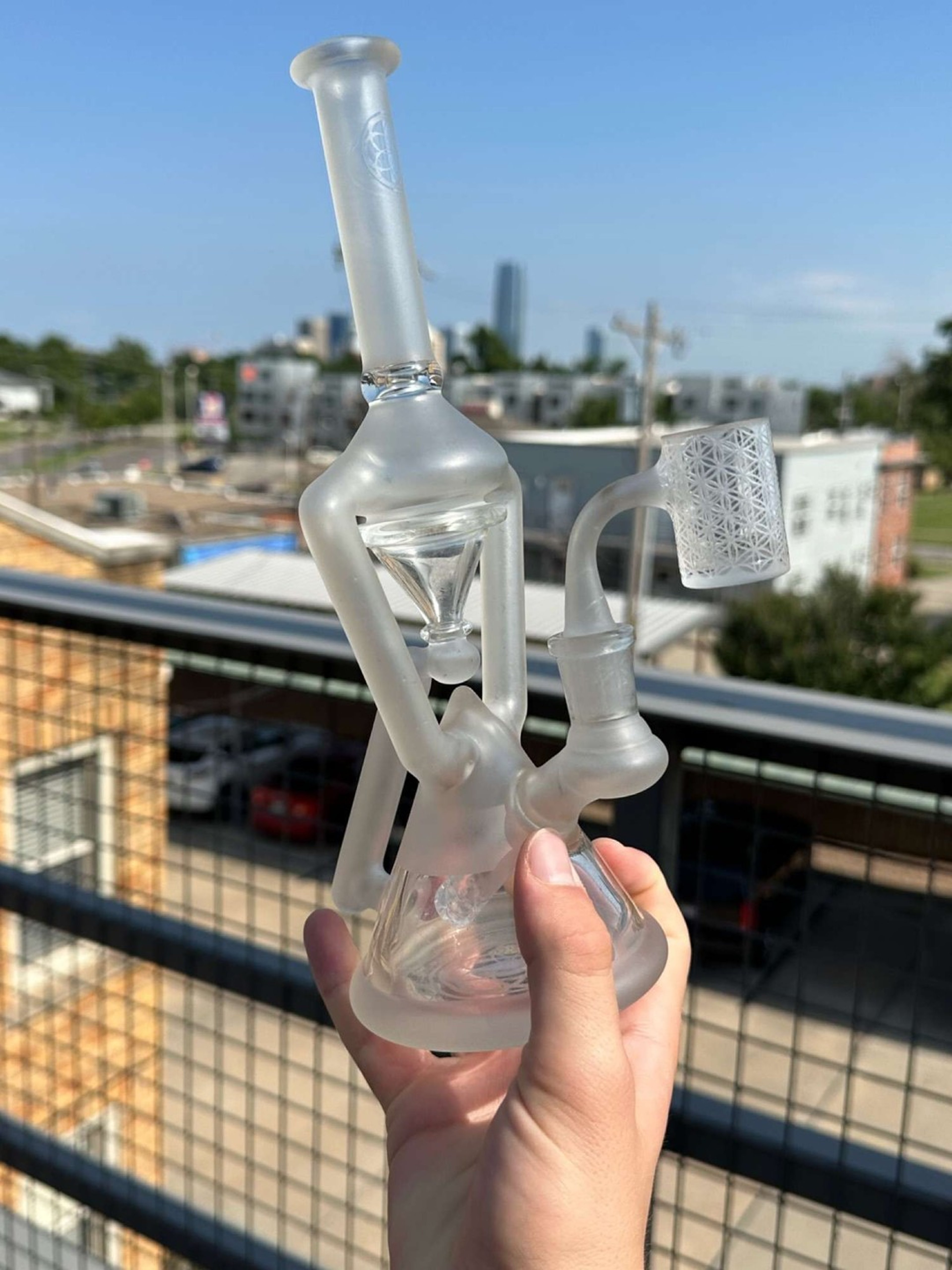 Seed of Life Glassworks - Nebula Cycler & Quartz Pod Banger image 0