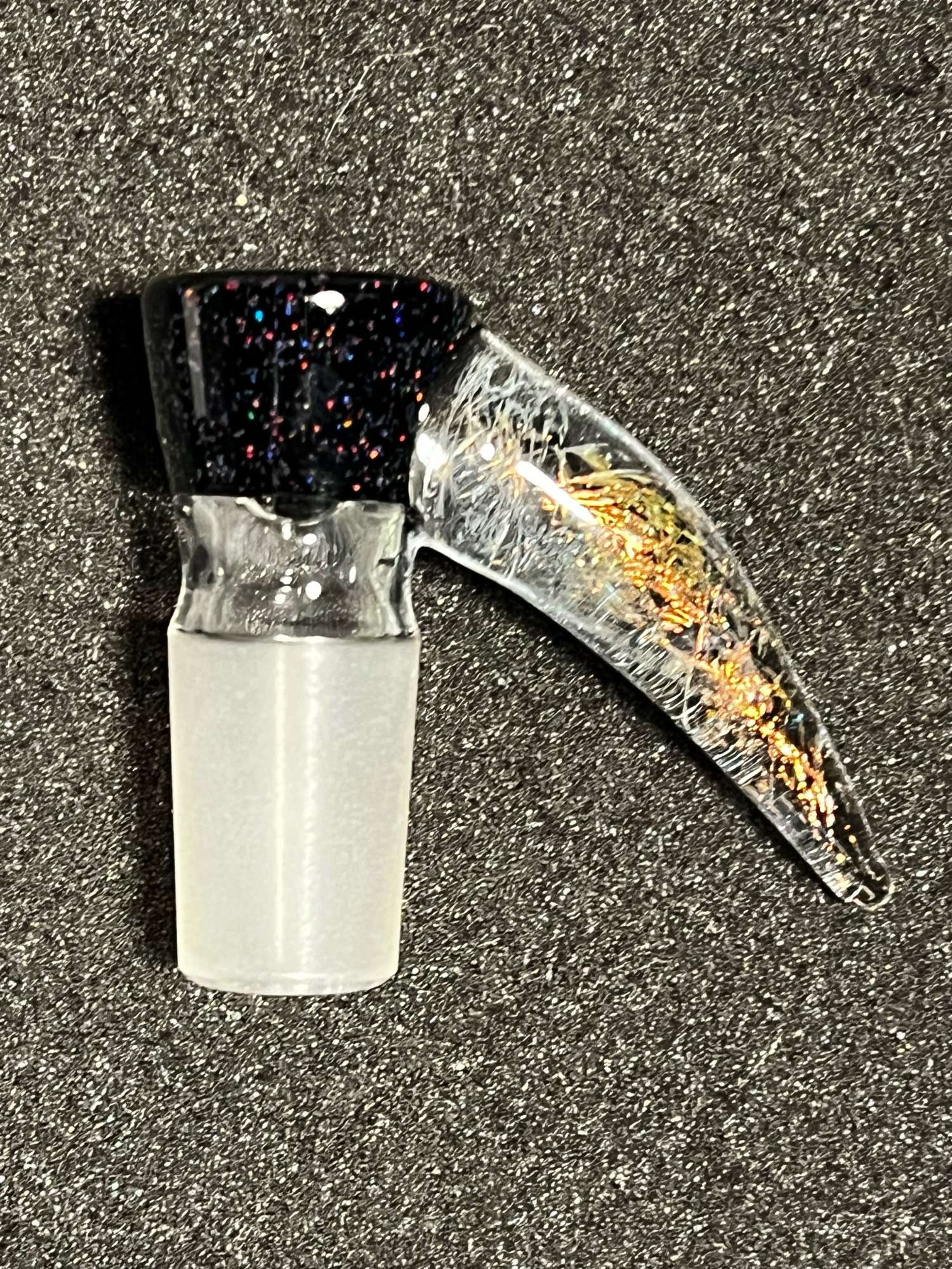 Preview pic of Rick Bird Barry 18mm 4 hole crushed opal and dichro