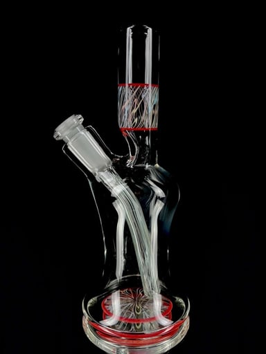 Preview pic of Cherry x rainbow scribble accent tube by Snoopy Glass