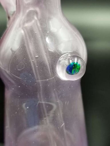 Preview pic of Purple satin jammer with 10mm and 2 hole perc.