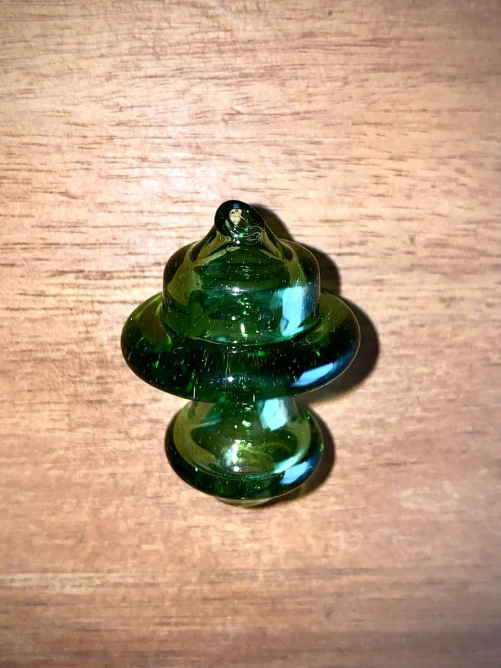 Green Spinner Flat Top Carb Cap Image