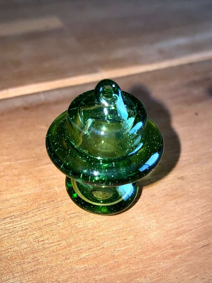 Green Spinner Flat Top Carb Cap Image 1