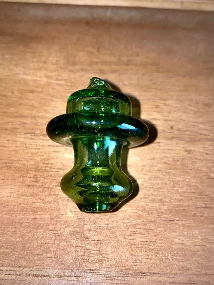 Green Spinner Flat Top Carb Cap Image 2