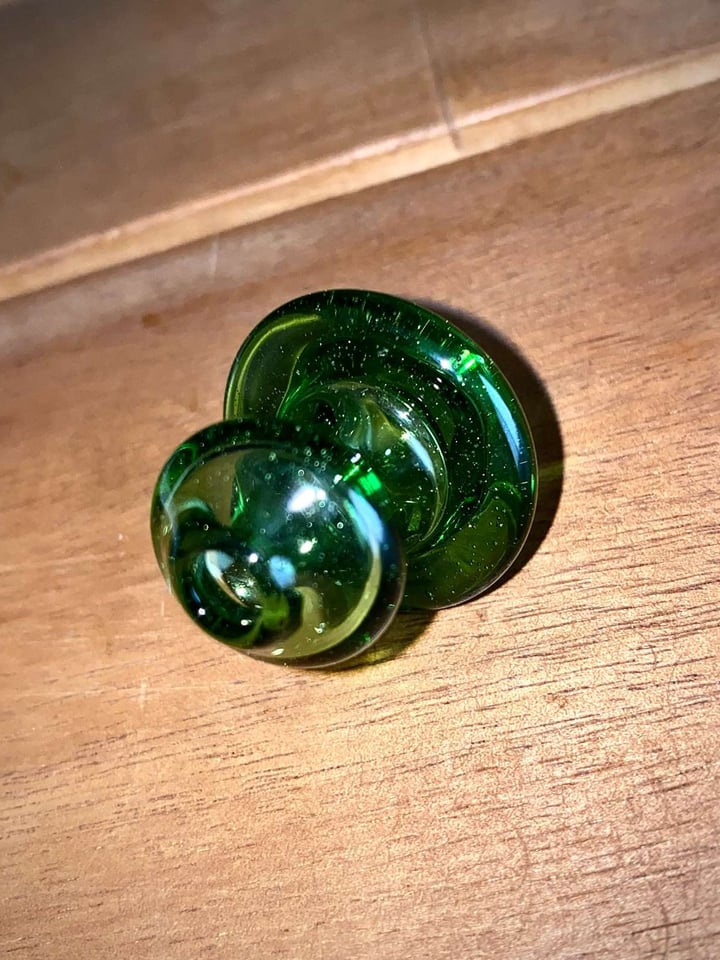 Green Spinner Flat Top Carb Cap Image 3