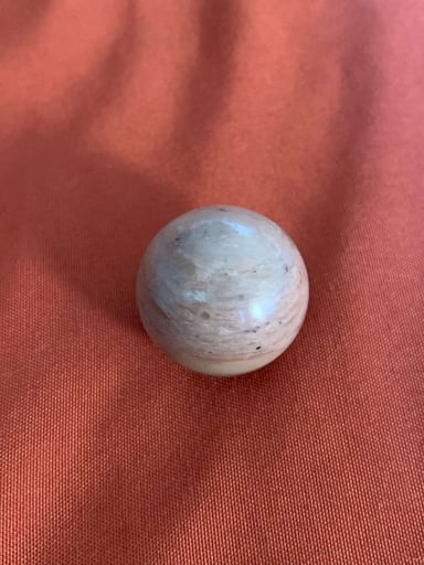 Preview pic of Rhodonite Stone Marble + UV pearl set 🩷