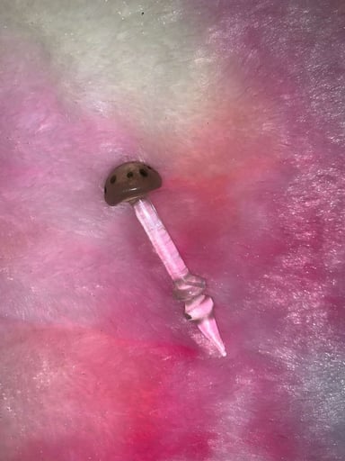 Preview pic of Mushroom Dabber Tool/Poker (Clear) 🍄